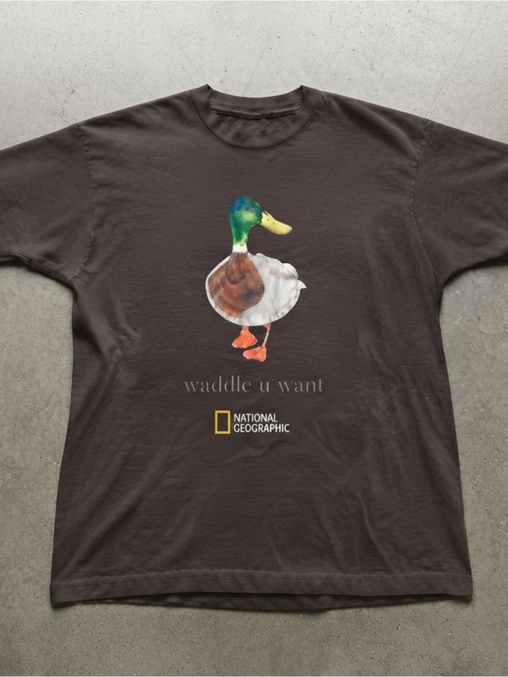 Gildan Mallard Duck Graphic Tee Cute Bird Nature Print T-shirt
